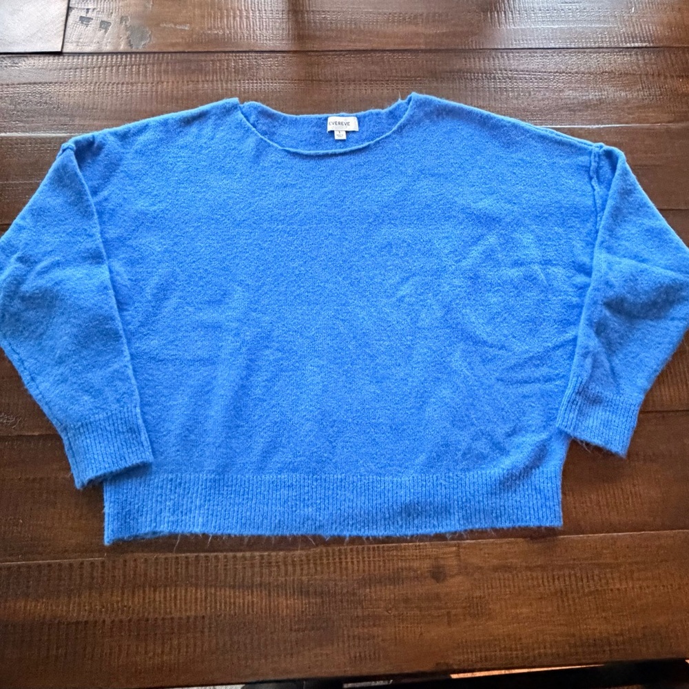 Evereve Blue Crewneck Sweater